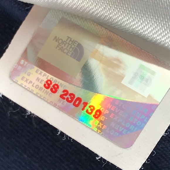 North Face Vapor Wick Blue Floral Athletic Stretch Jacket Full Zip - Picture 7 of 9